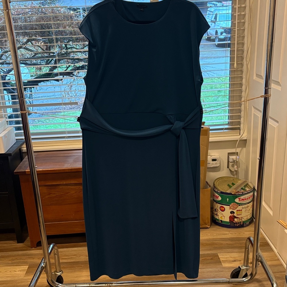 Ann Taylor Elegant Dress with Tie Feature in Front